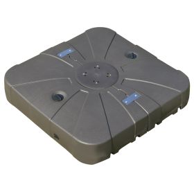 Square Cantilever Patio Umbrella Base with 4 Wheels for Easy Moving, Heavy Duty Umbrella Stand Weight, 330 lb Capacity Sand or 286 lb Capacity W