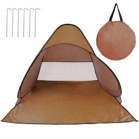 1Pc 2-3Person Beach Tent With Net Window Storage Bag 64.96 X 59.06 X 43.31in Anti-UV Automatic Waterproof For Outdoor Beach Camping Fishing Park Lake
