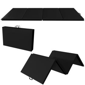 Only Supports Self Pickup  Folding Gym Mat With Carrying Handle For Protective Flooring In Mixed Martial Arts, Gymnastics, And Home Gyms, 2 Inch Thick