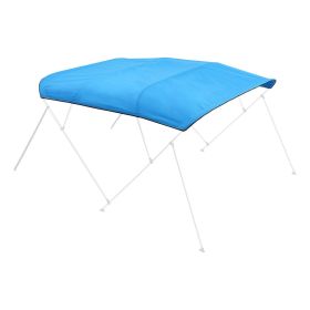 4 Bow Boat Bimini Tops 96"Lx(97"-103")W Awning Top Replacement Pacific Blue