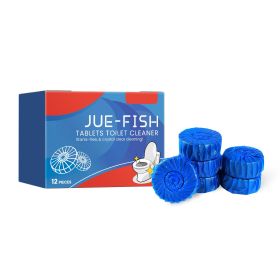Jue-Fish Toilet Cleaner Tablet, Household Toilet Seat Cleaning, Descaling, Deodorizing, Spoiling, Scented Toilet Cleaning Tablets