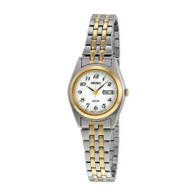 Seiko SUT116 Solar White Dial Two-tone Stainless Steel Women's Quartz Watch