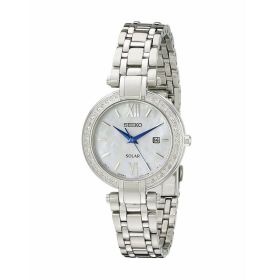 Seiko SUT181 Tressia Solar Mother of Pearl Dial Diamond Accent Women's Watch