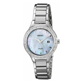 Seiko SUT135 Solar Mother of Pearl Dial Diamond Accent Women's Watch