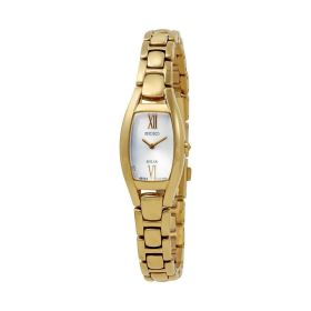 Seiko SUP320 Core Solar Silver Dial Gold Tone Stainless Steel Women's Watch