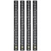 VEVOR E-Track Tie-Down Rail, 4PCS 8-FT Steel Rails w/Standard 1"x2.5" Slots