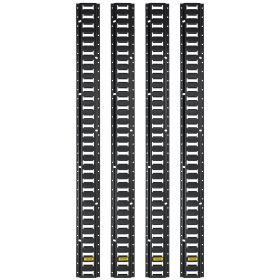 VEVOR E-Track Tie-Down Rail, 4PCS 8-FT Steel Rails w/Standard 1"x2.5" Slots