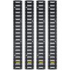 VEVOR E-Track Tie-Down Rail, 4PCS 4-FT Steel Rails w/Standard 1"x2.5" Slots