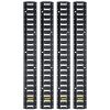 VEVOR E-Track Tie-Down Rail, 4PCS 5-FT Steel Rails w/Standard 1"x2.5" Slots