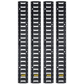 VEVOR E-Track Tie-Down Rail, 4PCS 5-FT Steel Rails w/Standard 1"x2.5" Slots
