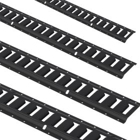 VEVOR E Track Tie Down Rail Kit, 5' Steel Rails, 4 Pack, Secure Cargo & Heavy Loads Up to 2000 lbs, Heavy Duty Etrack Rails with Screws for Garages