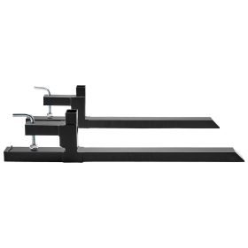VEVOR Pallet Forks, 2000 lbs Capacity Clamp on Pallet Forks, 43" Tractor Bucket Forks, Heavy Duty Front Loader Attachment for Tractor, Skid Steer