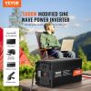 VEVOR Modified Sine Wave Inverter, 5000W, DC 12V to AC 120V Power Inverter with 6 AC Outlets 2 USB Port 1 Type-C Port