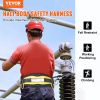 VEVOR Half Body Safety Harness, Tree Climbing Harness with Added Padding on Waist and Leg, Half Protection Harness 340 lbs