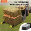 VEVOR Pallet Forks, 4000 lbs Clamp on Pallet Forks, 60" Total Length Heavy Duty Pallet Forks with Adjustable Stabilizer Bar