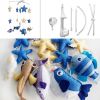 Blue Baby Crib Mobile for Boys Girls Baby Shower Gift Set Hanging Decoration Toy Newborn; Ocean Fish