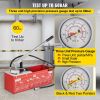 VEVOR Hydrostatic Pressure Test Pump, Test Up to 60 bar/860 psi, 3.2 Gallon Tank