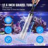 VEVOR Aquarium Vacuum Gravel Cleaner, 50 ft PVC Hose Fish Tank Vacuum Gravel Cleaner, Siphon Fish Tank Cleaner Vacuum, 3 Types of Brass Adapters