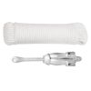 Folding Anchor with Rope Silver 5.5 lb Malleable Iron