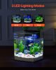 2 Gallon Fish Tank Aquarium Smart Arch Clear GPPS 3 Color Self Cleaning