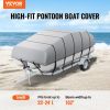 VEVOR Pontoon Boat Cover, 23'-24' Waterproof Trailerable Pontoon Cover, 800D Marine Grade PU Oxford Fabric, with Motor Cover