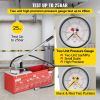 VEVOR Hydrostatic Pressure Test Pump, Test Up to 25 bar/2.5 MPa, 3.2 Gallon Tank