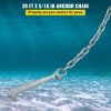 VEVOR Anchor Chain, 20' x 5/16" Galvanized Steel Chain, 3/8" Anchor Chain Shackle, 11650lbs Anchor Lead Chain Breaking Load
