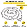 VEVOR Anchor Chain, 20' x 5/16" 316 Stainless Steel Chain, 3/8" Anchor Chain Shackle, 7120lbs Anchor Lead Chain Breaking Load
