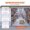 VEVOR Strip Curtain, 84" Height x 60" Width, 0.08" Thickness, 10PCS Clear PVC Strip Door Curtain, Freezer Curtain