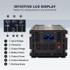 VEVOR Power Inverter, 3000W Modified Sine Wave Inverter, DC 24V to AC 120V Car Converter, with LCD Display, Remote Controller, LED Indicator