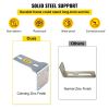 VEVOR Gate Roller Guide 6" Sliding Gate Black Nylon Roller Coloring Zinc Painted Sliding Gate Guide With L-Shape Bracket and Adjustable Bolts Slide Ga