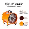 VEVOR Portable Ventilator, 12 inch Heavy Duty Cylinder Fan with 33ft Duct Hose, 560W Strong Shop Exhaust Blower 2894CFM