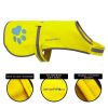 Soft Shell Waterproof Dog Vest M Size Hi Visibility Reflective Jacket with Light Fleece Lining Ideal in Cooler Climates Fluorescent Hi Vis Safety Vest