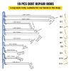 VEVOR Rods Dent Removal Kit, 20 Pcs Paintless Dent Repair Rods, Stainless Steel Dent Rods, Whale Tail Dent Repair Tools