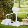 kleankin Portable Camping Sink, 4.5GAL Tank, 6.3GAL Recovery Tank, Handwashing Basin, Recycled Material, Outdoor Events, White