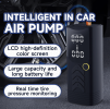 PSP0085 Handheld car tire inflation pump 22 cylinder rapid air compressor 150PSI bicycle tire inflation machine, intelligent display screen