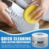 Jue-Fish Small White Shoes Cleaning Cream, Strong Decontamination Cleaning Cream Wash Sports Canvas Shoes To Remove Stains