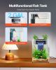 2 Gallon Fish Tank Aquarium Smart Arch Clear GPPS 3 Color Self Cleaning