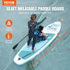 VEVOR Inflatable Stand Up Paddle Board, 10.6' x 33" x 6" Wide SUP Paddleboard, with Board Accessories, Pump, Paddle, Fin, Phone Bag, Backpack