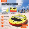 VEVOR Towable Tube for Boating, 1-3 Riders Inflatable Boat Tubes and Towables, 510 lbs, 63" Round Water Sport Towable Tubes for Boats to Pull