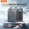 VEVOR Industrial Water Chiller, CW-5202, Industrial Water Cooler Cooling System with Built-in Compressor 7L Water Tank Capacity 18 L/min Max Flow Rate