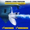 VEVOR Outboard Propeller, Replace for OEM 3860709, 3-Blade 14.5" x 21" Pitch Steel Boat Propeller, Compatible with Volvo Penta SX Drive All Models