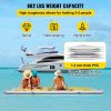 VEVOR Inflatable Dock Floating Platform, 12 x 6 ft, 3-5 Person Capacity, 6 inches Thick, Swim Dock with Hand Pump, Electric Air Pump & Storage Bag