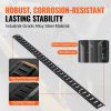 VEVOR E Track Tie-Down Rail Kit, 18PCS 5' E-Tracks Set Includes 4 Steel Rails & 8 O-Ring Anchors & 4 Tie-Offs with D-Ring & 2 Ratchet Straps