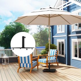 Square Patio Umbrella Base (Option: Black-620x520x120 mm)