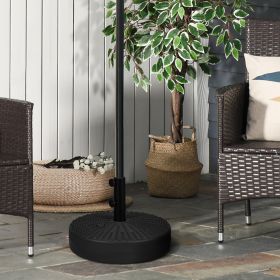 Umbrella Stand for 1.5" or 2" Umbrella Poles (Option: Black-560x150x500 mm)