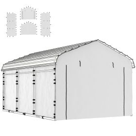 Carport Replacement Sidewall Panel for 12' x 20' Carports, UPF50+ Waterproof Replacement Side Wall Cover, White (Option: White-480x420x225 mm)