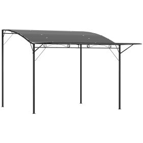 10' x 8' Outdoor Pergola and Patio Gazebo for Garden, Camper, Deck, Doors and Windows, Dark Gray (Option: Dark Gray-2070x370x120 mm)