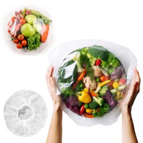 Disposable Elastic Plastic Bowl Covers Reusable (Material: Plastic, Color: Clear)