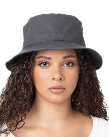 Big Accessories BA642 Lariat Bucket Hat (Color: CHARCOAL, size: OS)